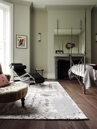 grey abstract rug