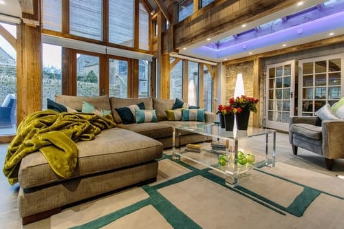 teal rug
